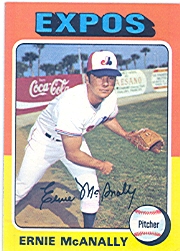 1975 Topps Mini Baseball Cards      318     Ernie McAnally